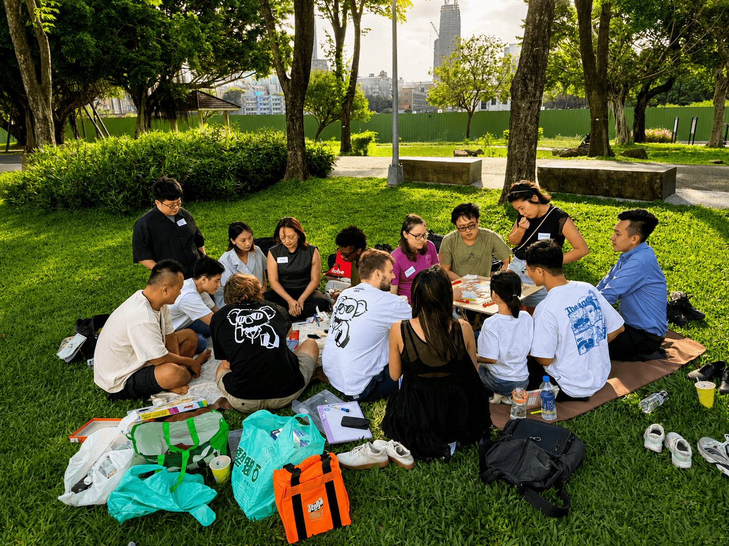 Children and adults event - English learning in the park — 2